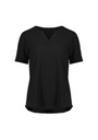 RU568LS - Womens Ruche Short Sleeve Blouse