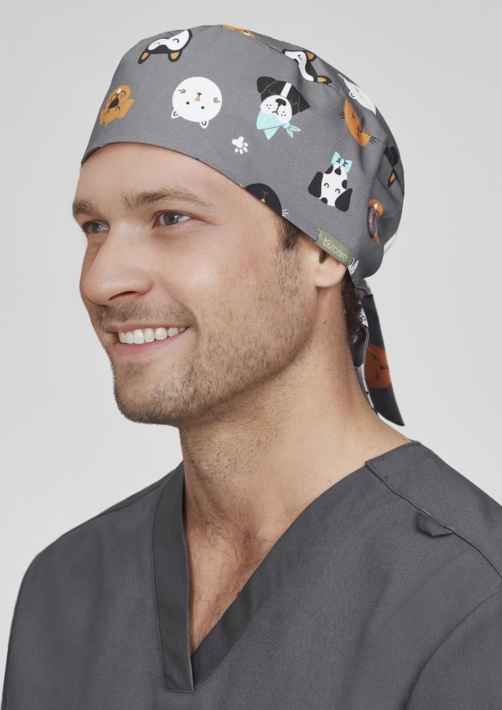 [9401042626325] CSC245U - Unisex Printed Scrub Cap (Cheeky Pets)