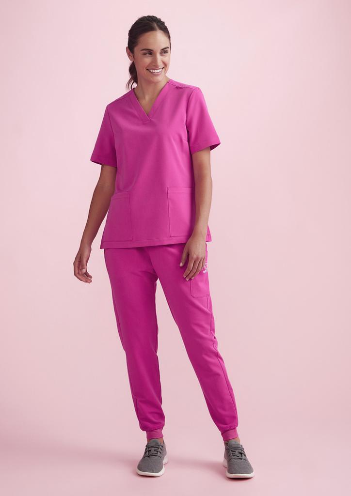 CSP241LL - Womens Pink Jogger Scrub Pant