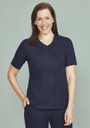 CST240LS - Womens Parks Zip Front Crossover Scrub Top