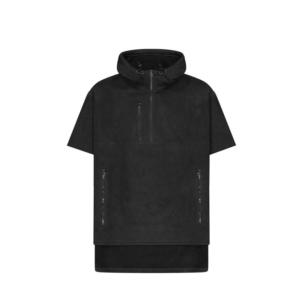 [HWFS-BK-XS] HWFS - Short Sleeved - Hauroko Windproof Fleece (XS, Black)