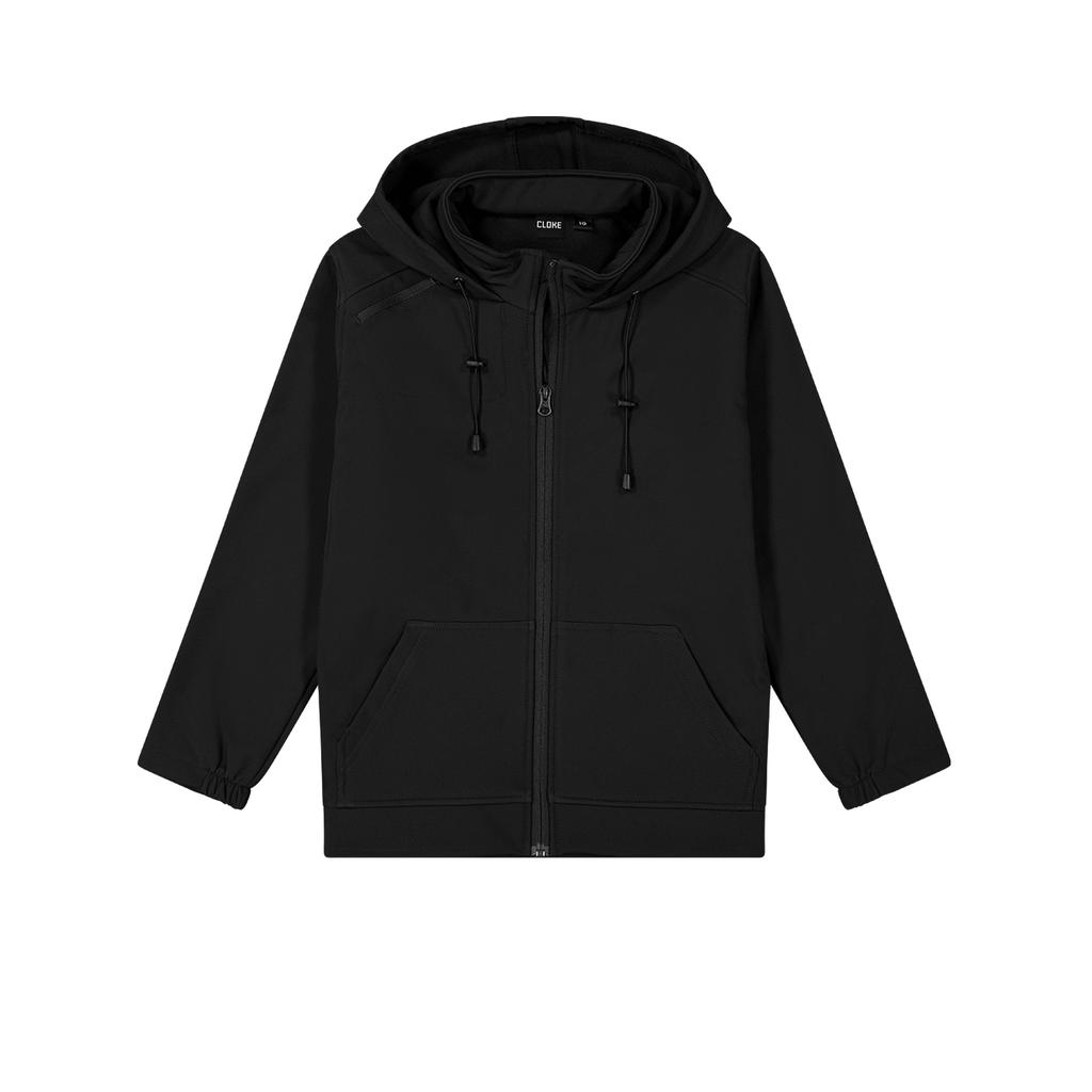 [KHS-BK-6] KHS - Tutoko Softshell Hoodie - Kids (6, Black)