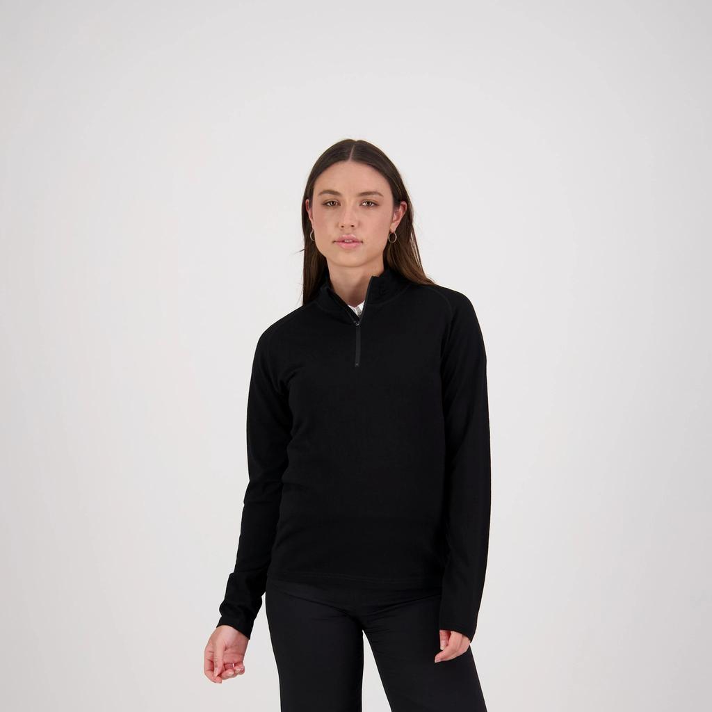 [M902-BK-8] M902 - Alpine Merino 1/2 Zip - Womens (8, Black)