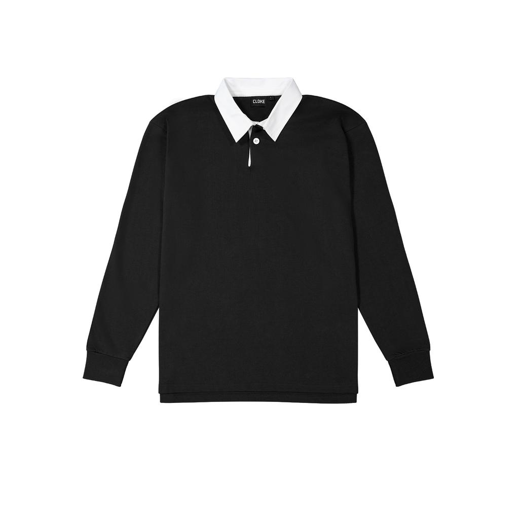[RJP-BK-XXS] RJP - Classic Rugby Jersey (XXS, Black)