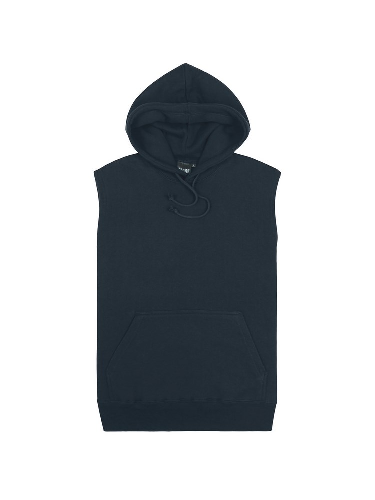 [SLH-BK-XS] SLH - Sleeveless Pullover Hoodie (XS, Black)