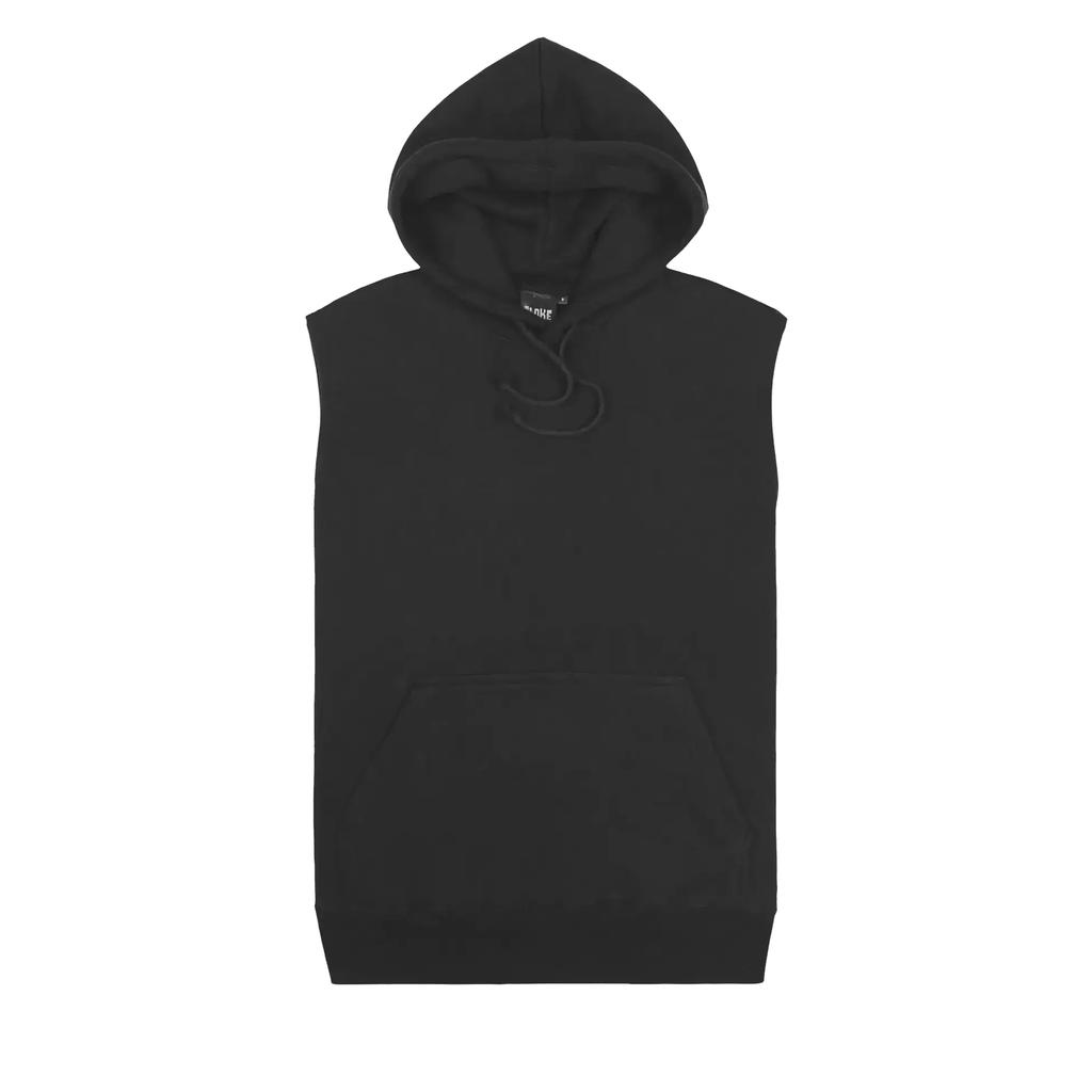 [SLH-BK-XS] SLH - Sleeveless Pullover Hoodie (XS, Black)