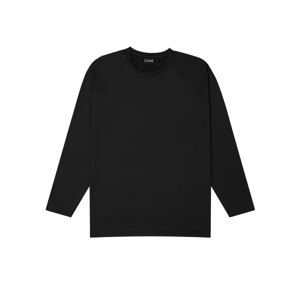 [SLM-BK-S] SLM - Adults Stadium LS Tee (S, Black)