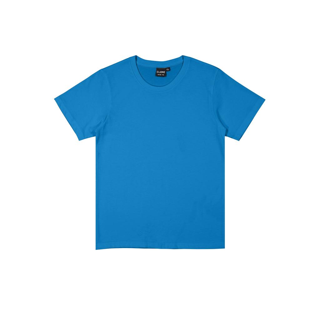 [T102-AQ-2] T102 - Outline Tee - Kids (2, Aqua)