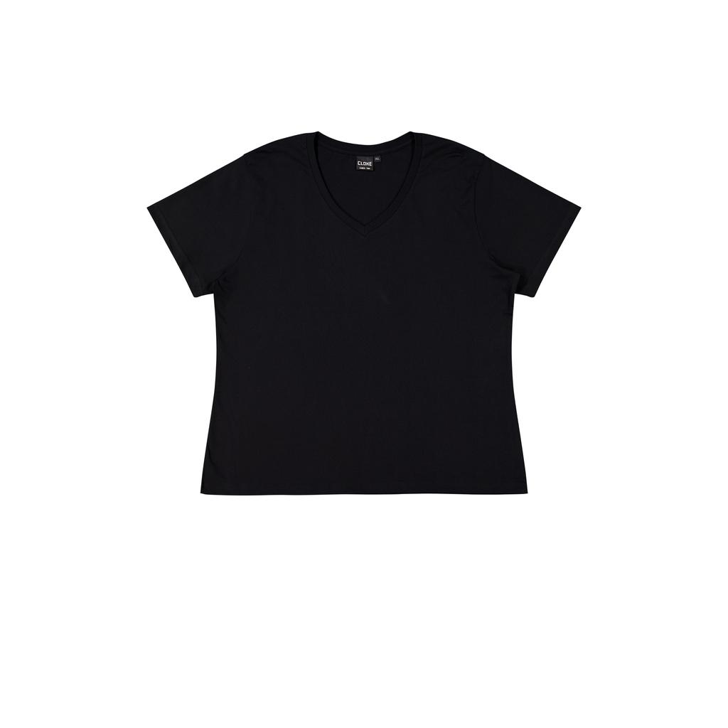 [T204-BK-8] T204 - V-Neck Tee V2 - Womens (8)