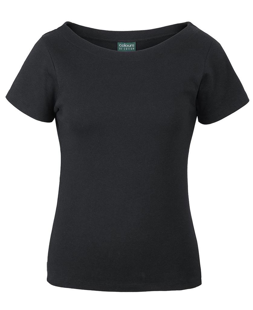 1BTS - C of C Ladies S/S Boat Neck Tee