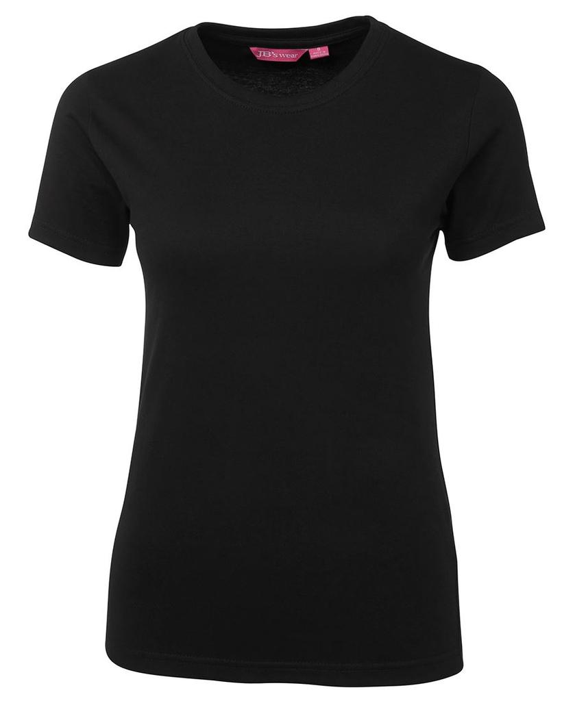 [1LHTB06] 1LHT - JBs Ladies Tee (6, Black)