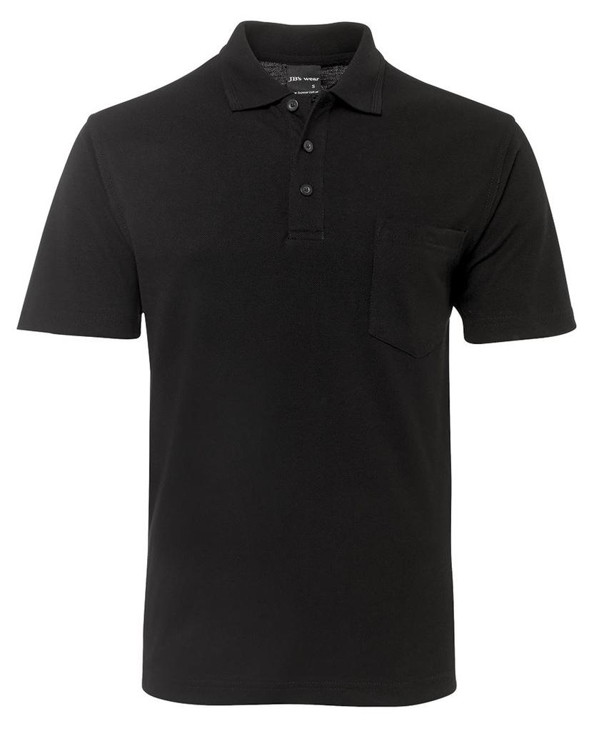 [210PBA1] 210P - JBs 210 Pocket Polo (2XS, Black)