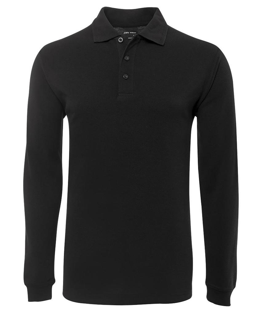 [210XLBA] 210XL - JBs L/S Polo (S, Black)
