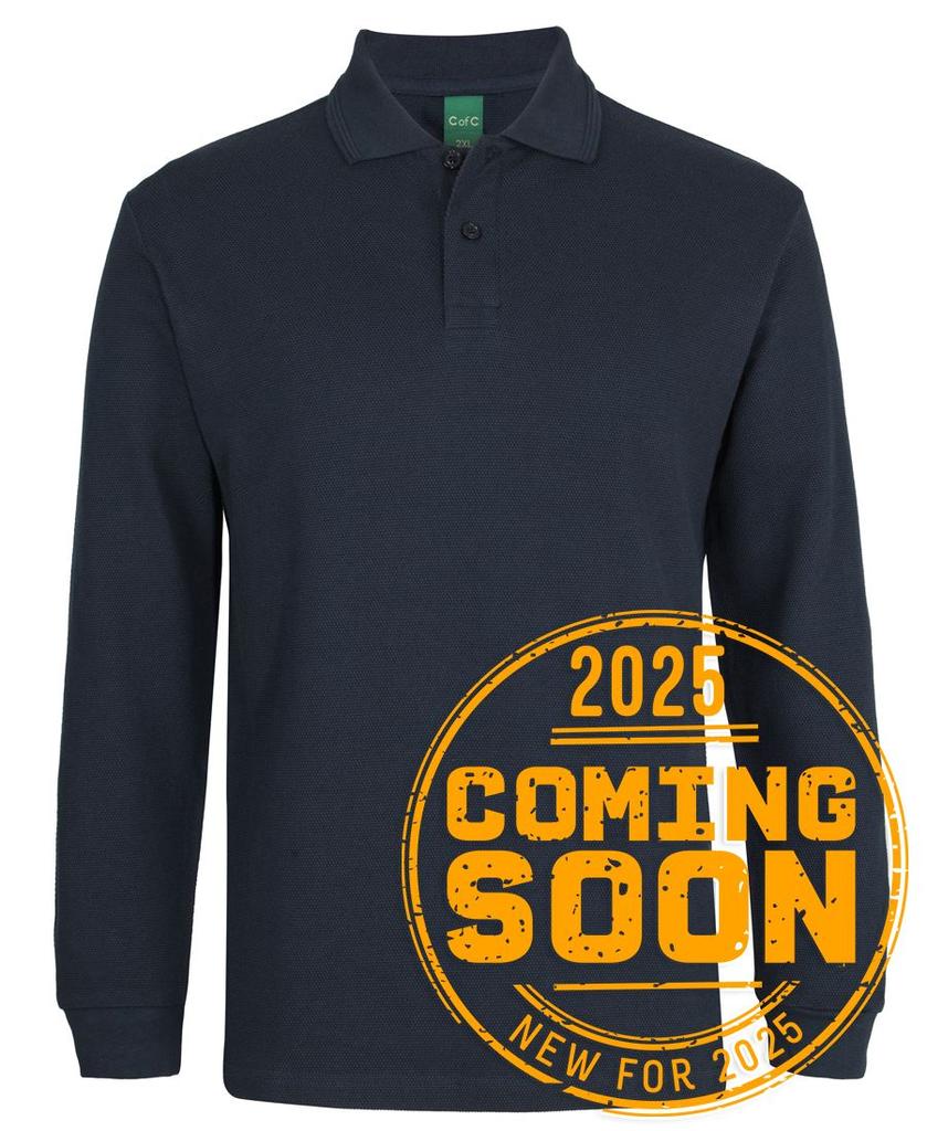 2PCL - C of C L/S 320G Popcorn Cotton Polo
