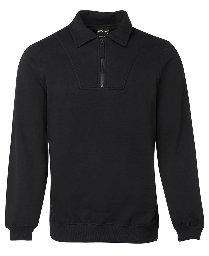 [3FSZB8] 3FSZ - JBs 1/2 Zip Fleecy Sweat (2XS, Black)