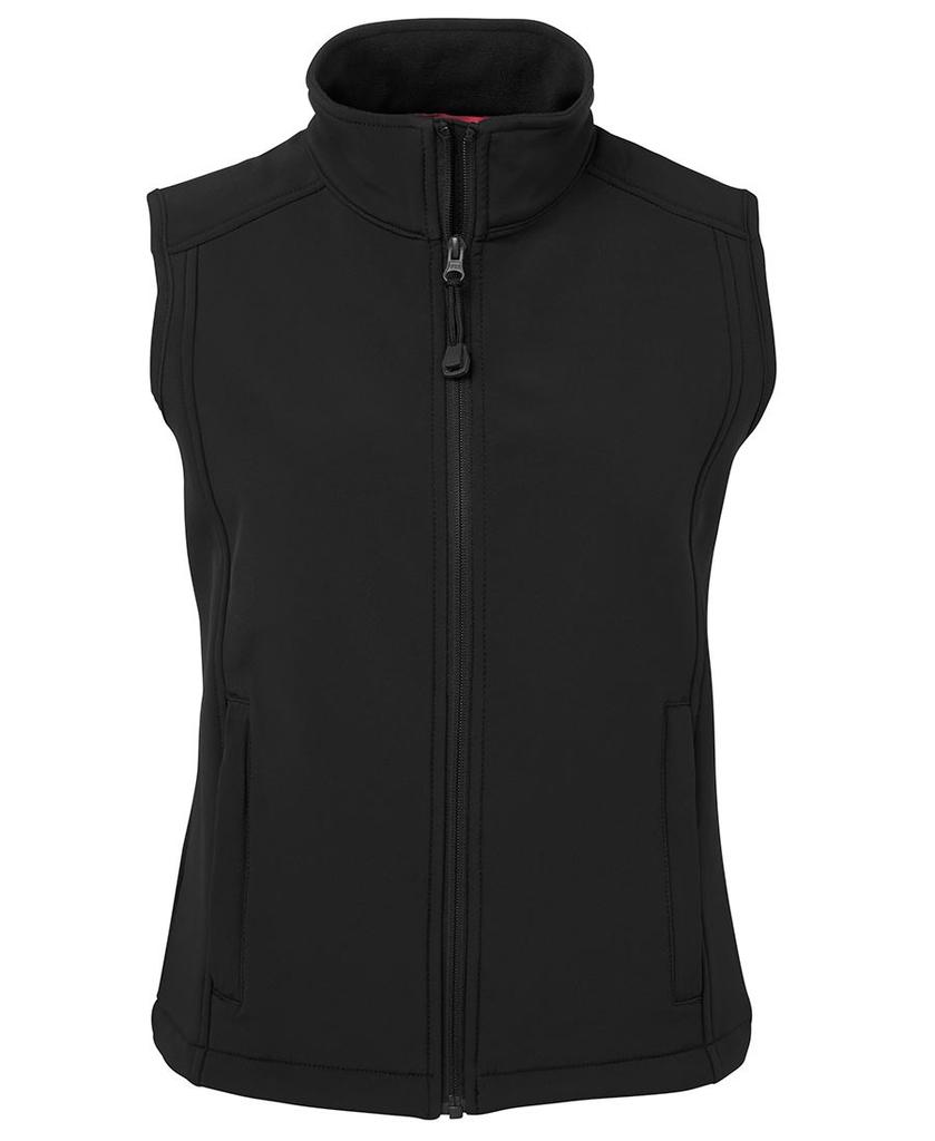 [3JLV1BB06] 3JLV1 - JBs Ladies Layer (Softshell) Vest (6, Black)