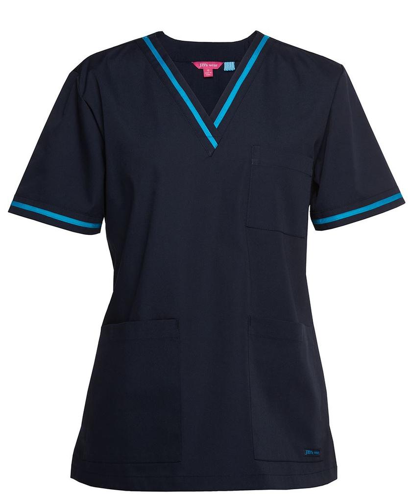[4SCT1ND06] 4SCT1 - JBs Contrast Unisex Scrubs Top (6)
