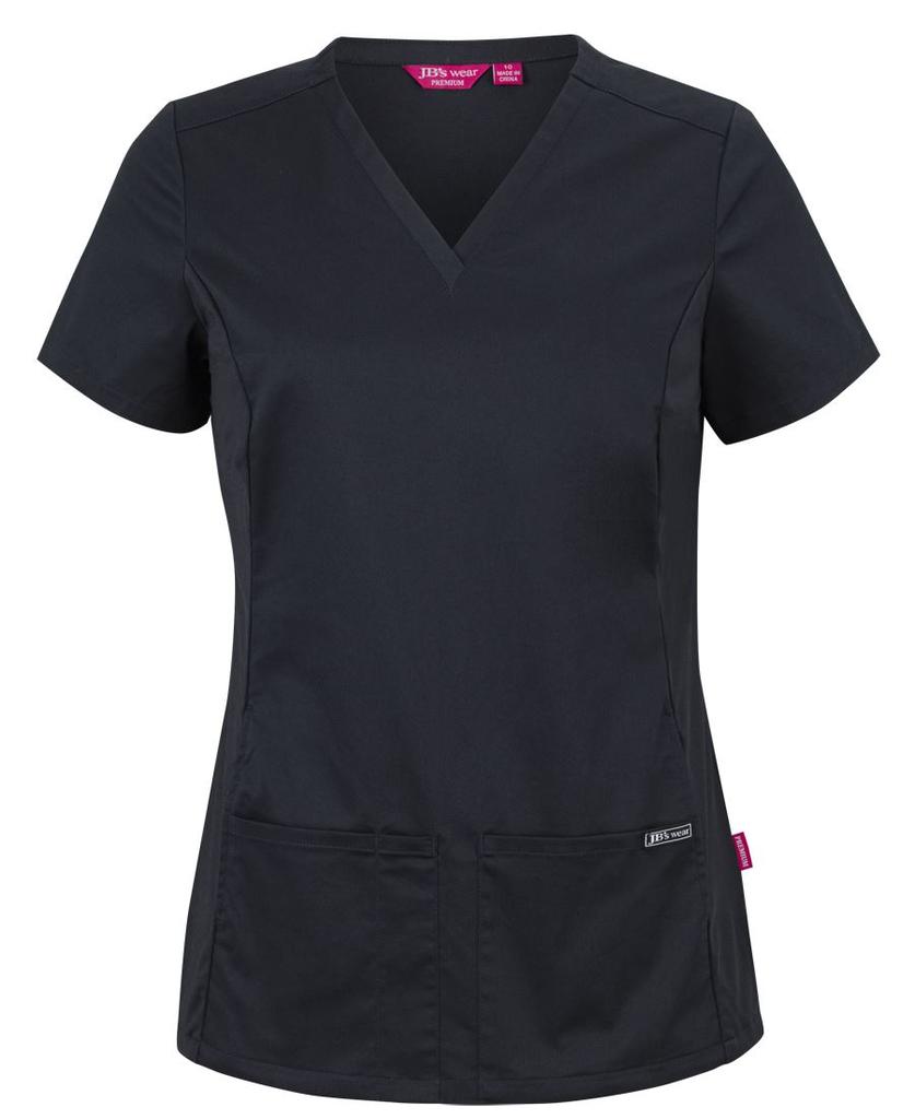 4SUT1 - JBs Ladies Premium Stretch Panel Scrub Top