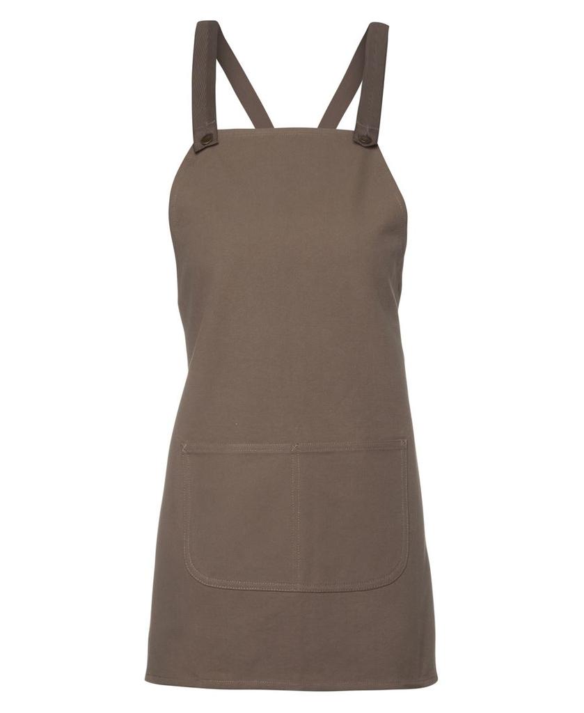 5ACBE - JBs Cross Back 65X71 Bib Canvas Apron (Without Strap)