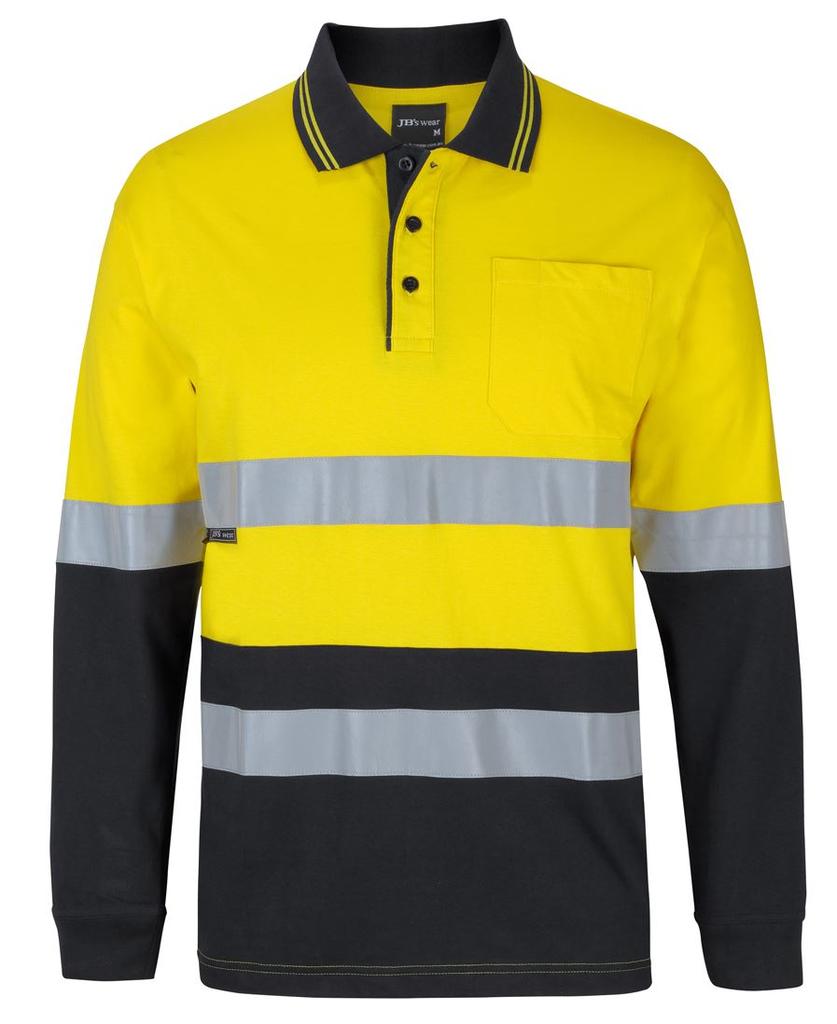 6DCPL - JBs Hv (D+N) L/S Cotton Polo