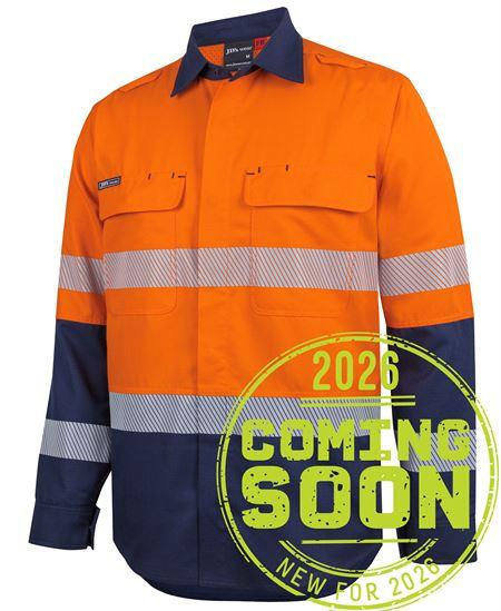 [6DFRLOXAA] 6DFRL - JBs Fr Ppe2 D+N Biomotion L/S Work Shirt (XS, Orange)