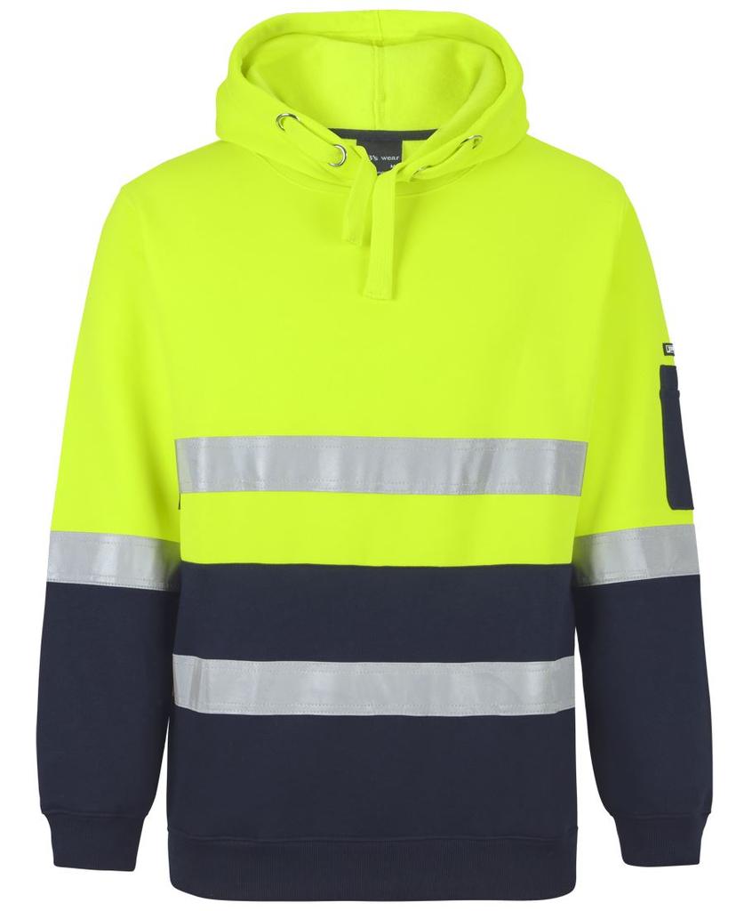[6DPOHENA1] 6DPOH - JBs Hv (D+N) Pull Over Hoodie (2XS, Lime/Navy)
