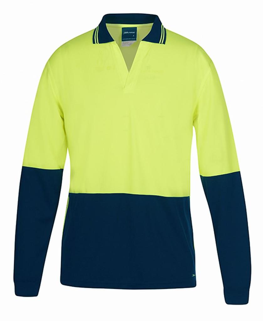 [6HNBLENA1] 6HNBL - JBs Hv 4602.1 L/S Non Button Polo (2XS)