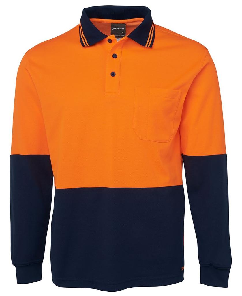 6HPL - JBs Hv L/S Cotton Back Polo