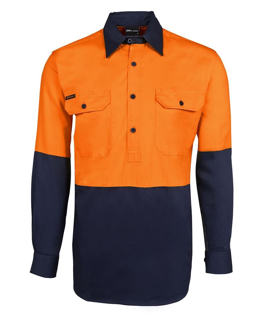 6HVCF - JBs Hv Close Front L/S 190G Shirt