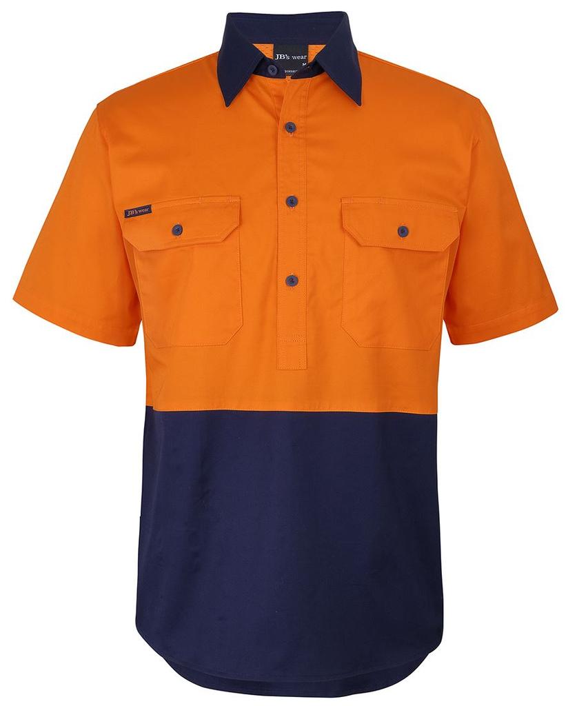 6HVCW - JBs Hv Close Front S/S 150G Work Shirt