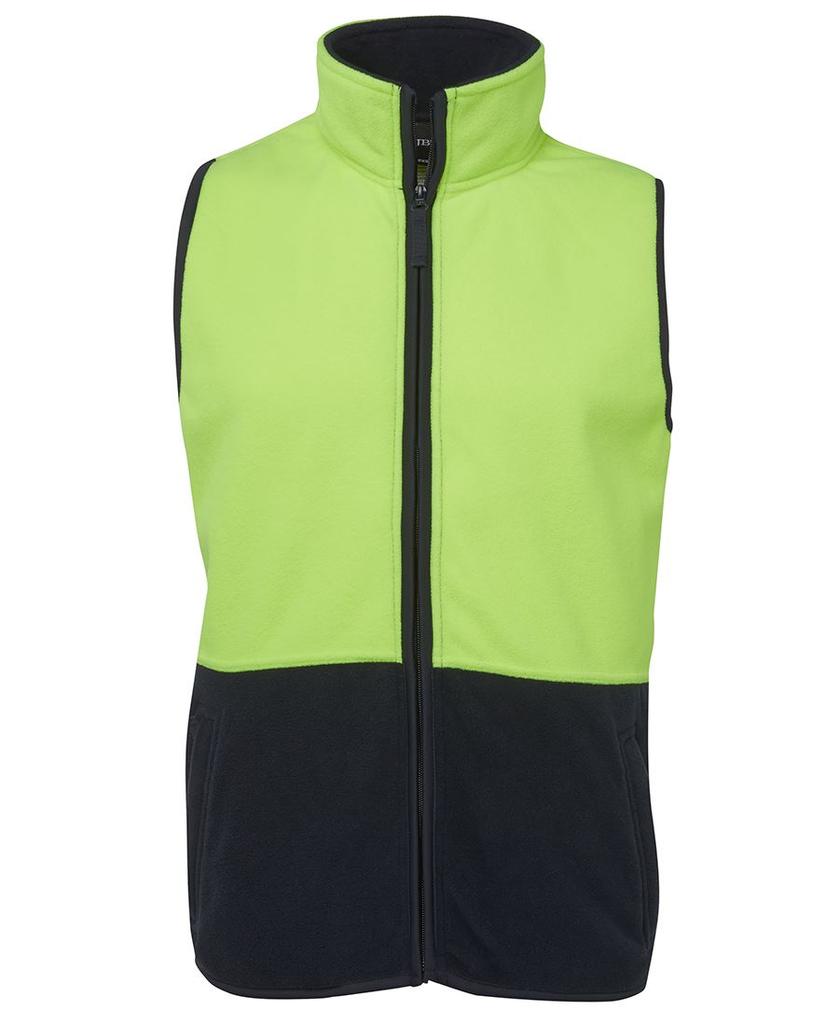 [6HVPVENA1] 6HVPV - JBs Hv Polar Vest (2XS, Lime/Navy)