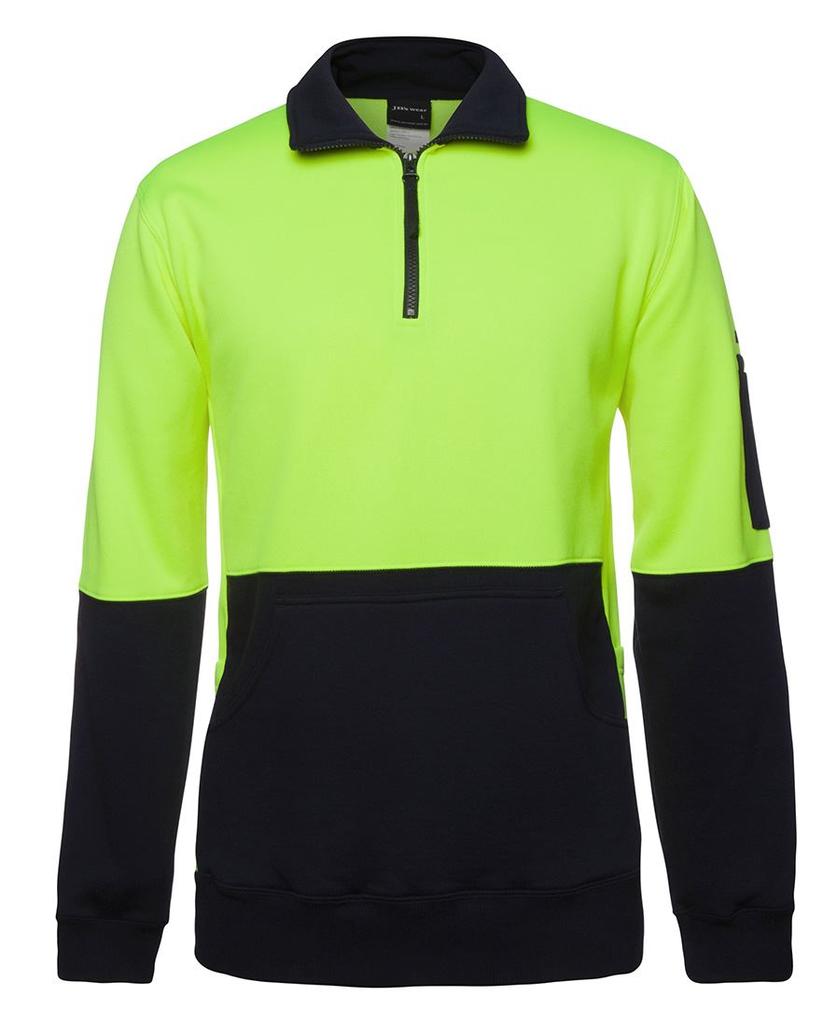[6HVPZENA1] 6HVPZ - JBs Hv 330G 1/2 Zip Fleece (2XS, Lime/Navy)