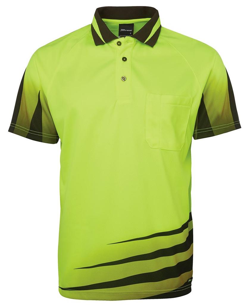 [6HVRSEBAA] 6HVRS - JBs Hv 4602.1 Rippa Sub Polo (XS, Lime/Black)