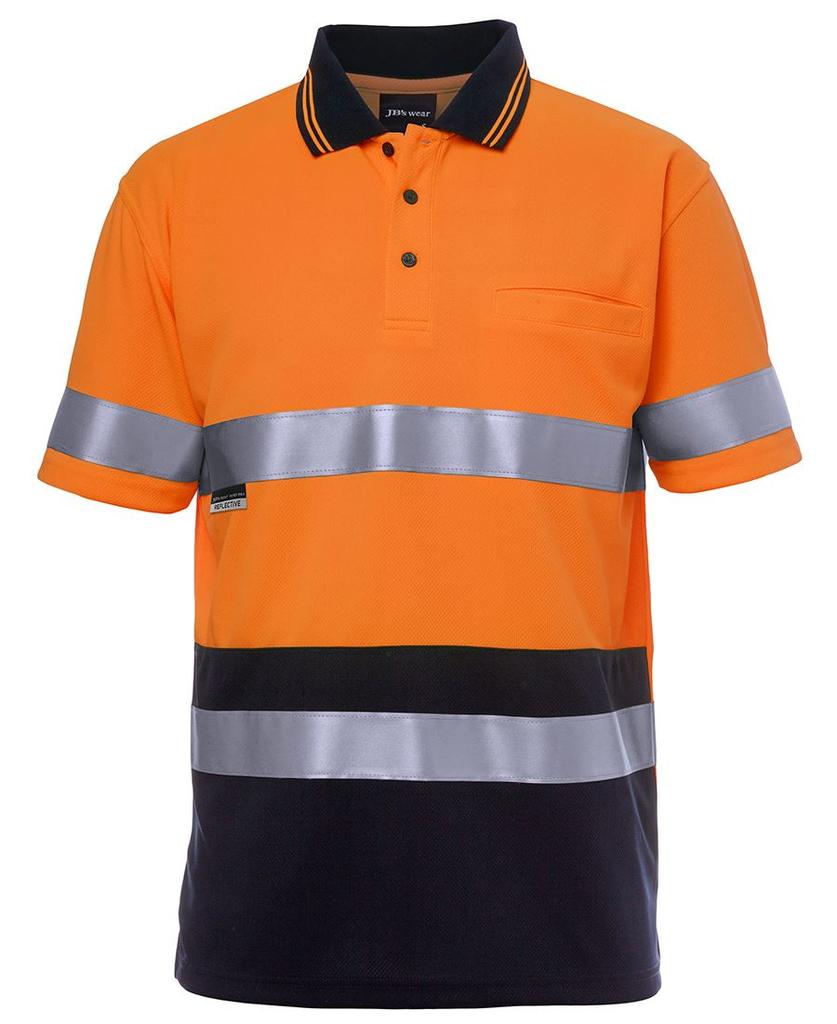 6HVST - JBs Hv S/S Non Cuff (D+N) Trad Polo