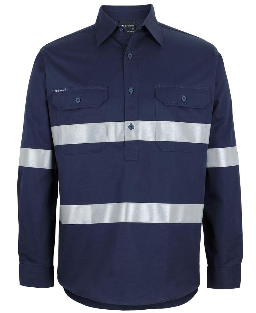 [6HWCTNXA1] 6HWCT - JBs Close Front L/S 150G W/Shirt Reflective Tape (2XS)