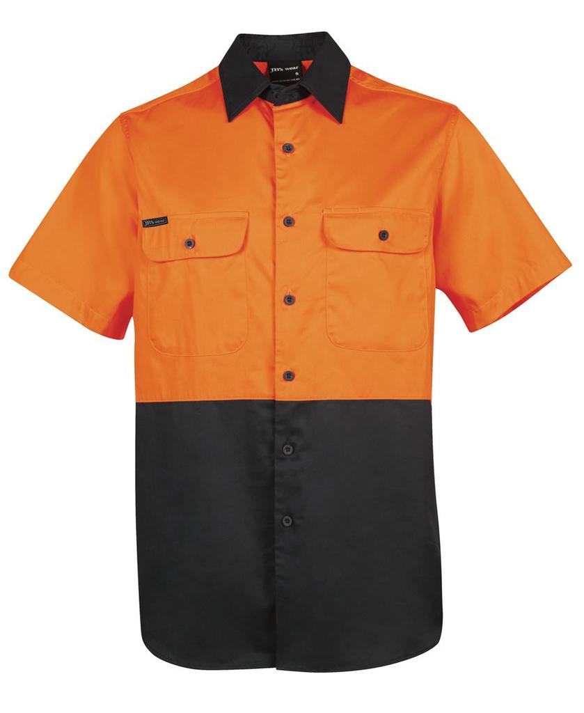 [6HWSSOBA1] 6HWSS - JBs Hv S/S 150G Shirt (2XS, Orange/Black)