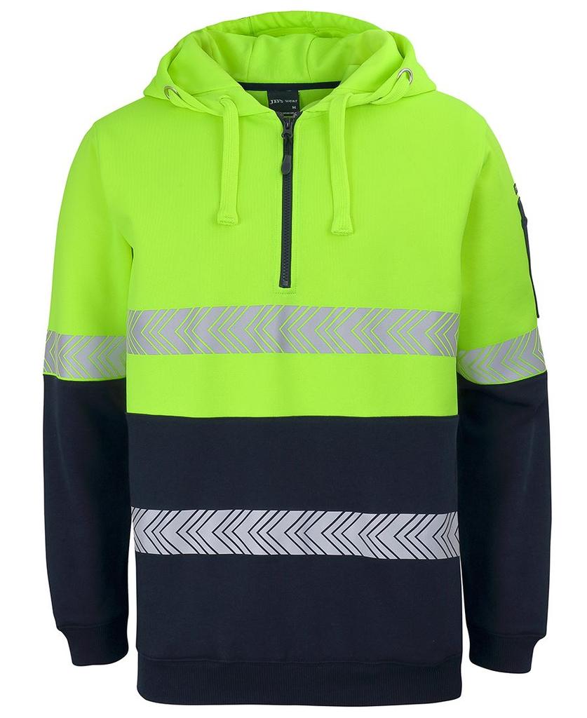 6HZSH - JBs Hv (D+N) 1/2 Zip Segmented Tape Hoodie