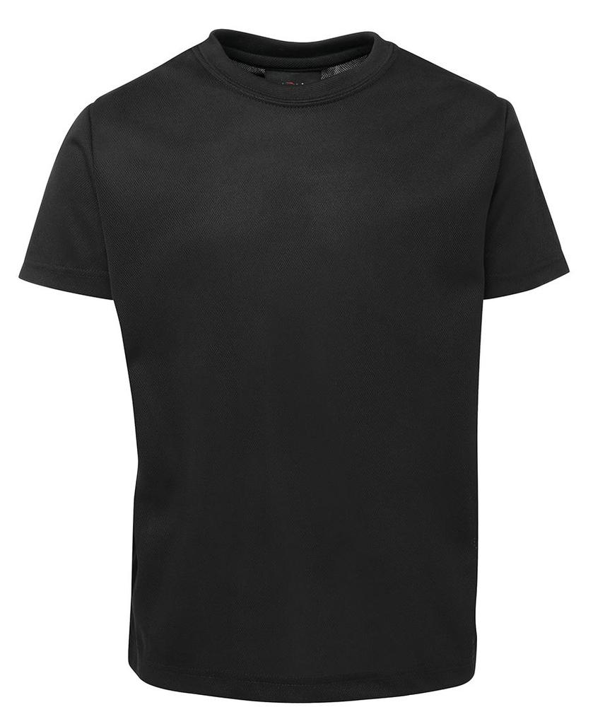 [7PNFTBX04] 7PNFT - Podium Kids Poly Tee (4, Black)