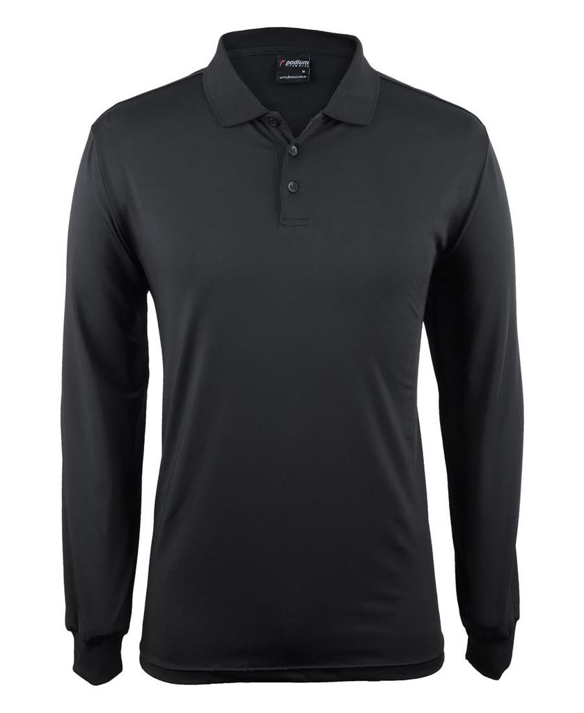 7STL - Podium L/S Stretch Polo