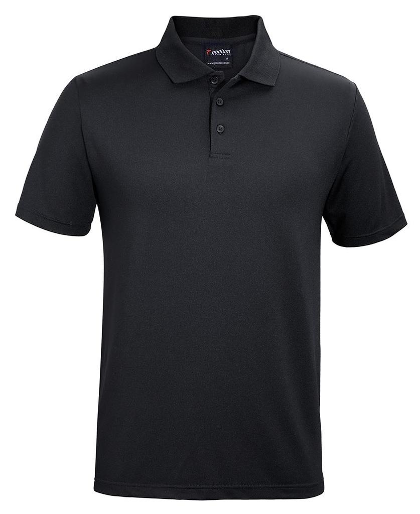 [7STPBXA0] 7STP - Podium Stretch Polo (3XS, Black)