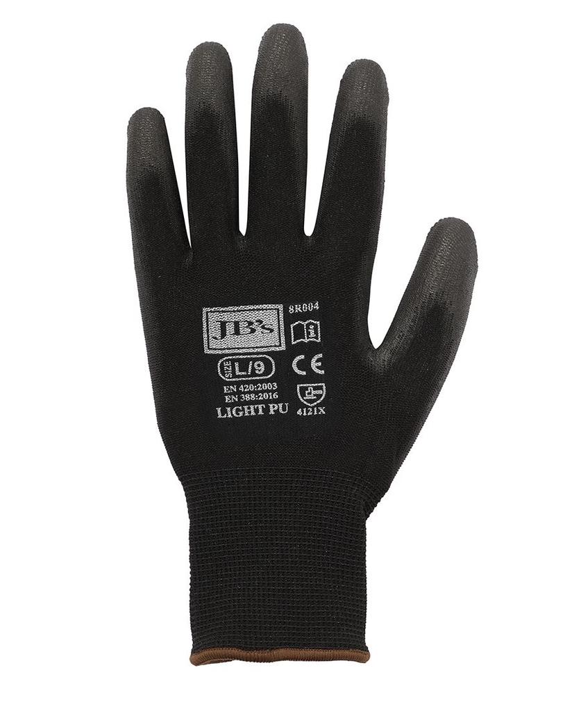 [8R004BXAX] 8R004 - JBs Black Light Pu Breathable Glove (12 Pk) - (S)