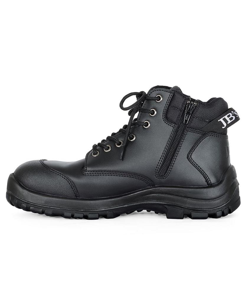 [9F9BXB1] 9F9 - JBs Steeler Zip Safety Boot (3, Black)