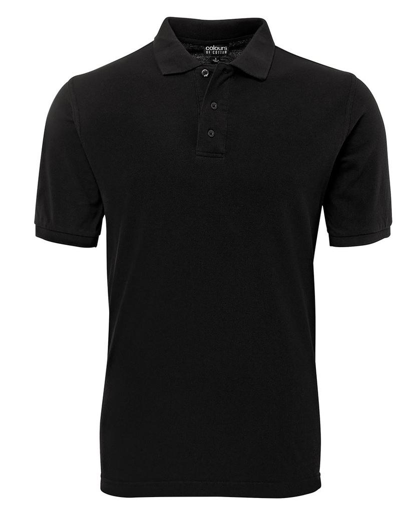 [S2MPB7] S2MP - C of C Pique Polo (3XS, Black)