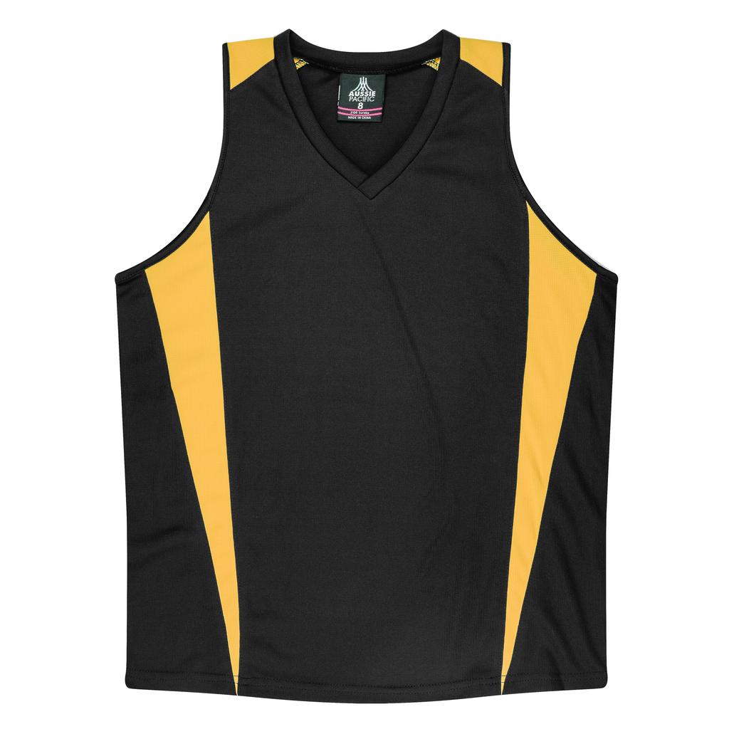 [210402061] 2104 - LADY EUREKA SINGLET (8, Black/Gold)