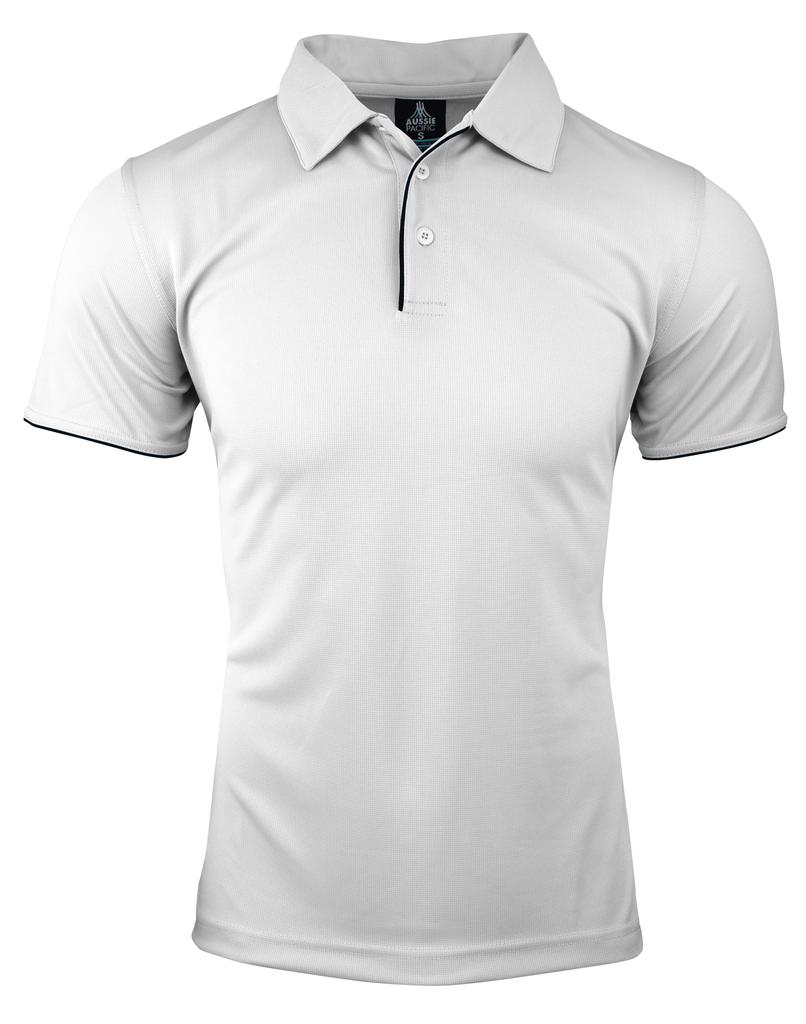 [130202061] 1302 - MENS YARRA POLO (XS, Black/Gold)