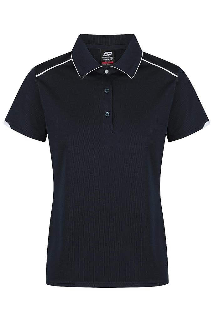 [232002780] 2320 - LADY CURRUMBIN POLO (6, Black/Cyan)