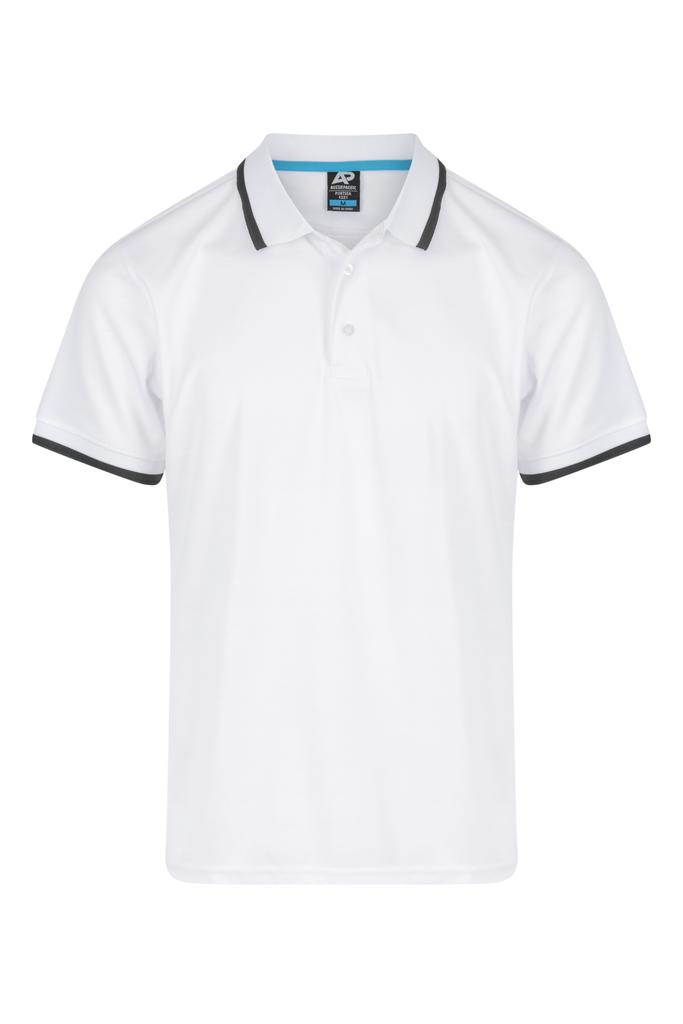 [132102012] 1321 - MENS PORTSEA POLO (S, Black/White)