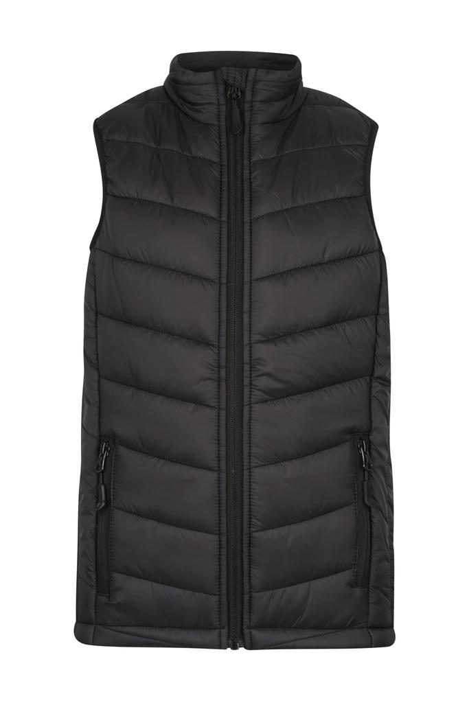 [3523021] 3523 - KIDS SNOWY PUFFER VEST (4, Black)
