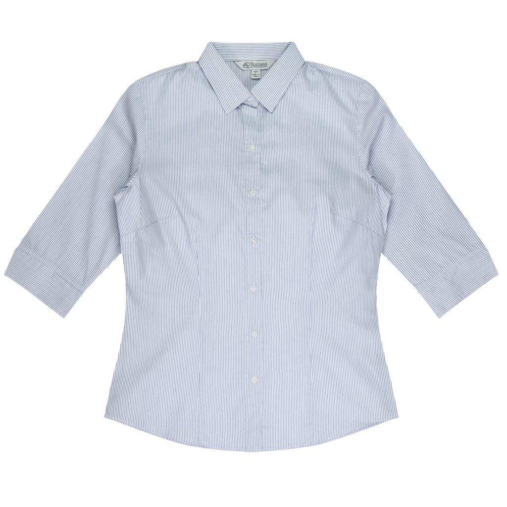 [2900T0252C] 2900T - ** LADY HENLEY 3/4 SLEEVE (4, Black/Silver)