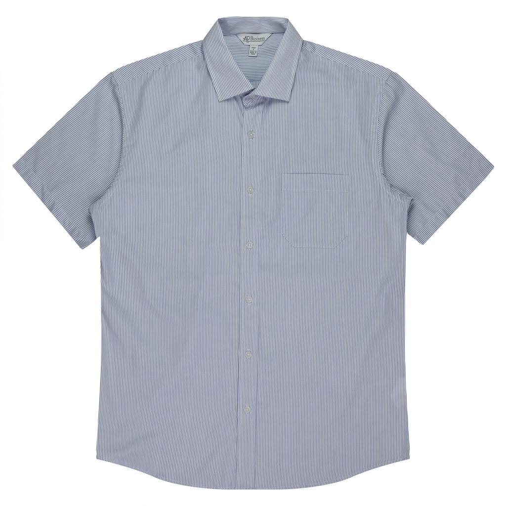 [1900S02520] 1900S - ** MENS HENLEY SHORT SLEEVE (XXS, Black/Silver)